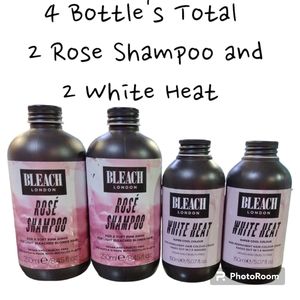 4 Bottle's Total 2 Rose Shampoo and 2 White Heat hair color